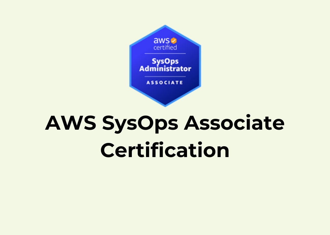 AWS SysOps Associate Certification